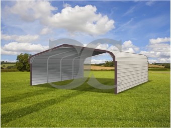 Carport | Regular Roof | 20W x 21L x 6H` | Both Sides Closed