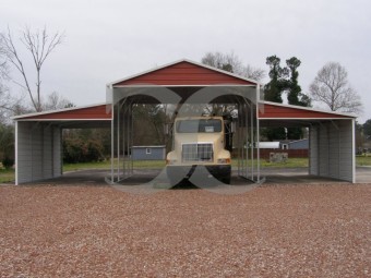 Metal Barn Shed | Boxed Eave Roof | 42W x 21L x 12H | Carolina Barn