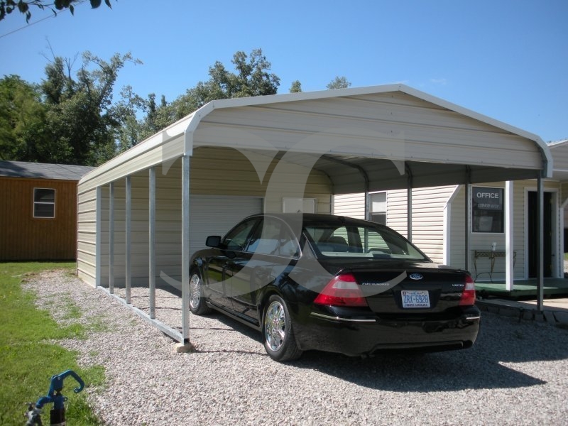 Carport | Regular Roof | 18W x 26L x 7H Utility Carport Combo