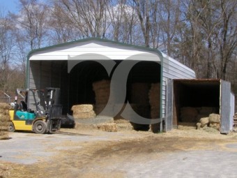 Carport | Regular Roof | 22W x 31L x 10H | AG Shelter