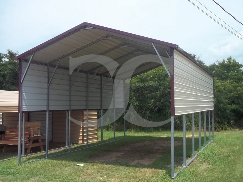 Carport | Boxed Eave Roof | 18W x 31L x 11H