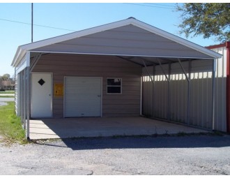 Carport | Vertical Roof | 20W x 26L x 8H Utility