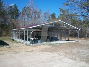 Carport | Vertical Roof | 30W x 41L x 6H Triple-Wide