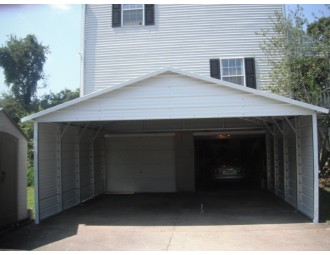 Carport | Boxed Eave Roof | 20W x 21L x 7H