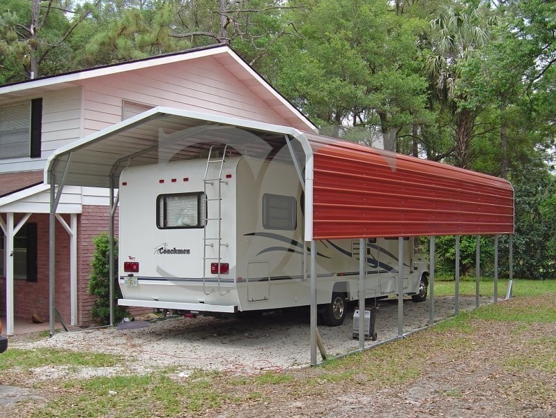 Carport | Regular Roof | 12W x 36L x 8H | RV Carport Covers