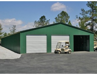 Metal Shop Building | Vertical Roof | 40W x 60L x 12H |  Steel Buildings