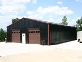 Engineered Metal Building | Vertical Roof | 36W x 40L x 12H | Steel Buildings