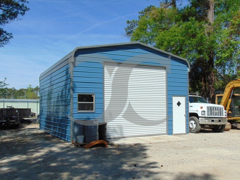 Garage Shop | Regular Roof | 22W x 31L x 12H` | 1-Bay Garage