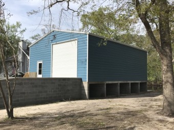 Enclosed Metal Workshop | Vertical Roof | 30W x 41L x 13H |  All Steel